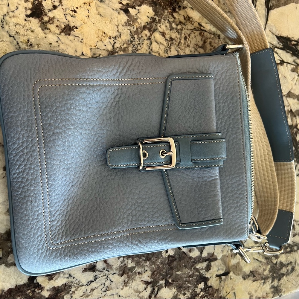 Coach Elegant Soft Blue Leather Women's Bag